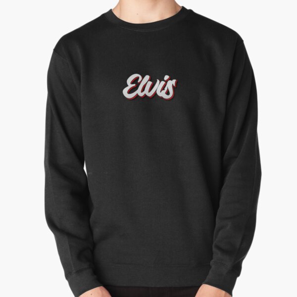 Retro Elvis Name Label (Black) Pullover Sweatshirt RB0712 product Offical elvis Merch