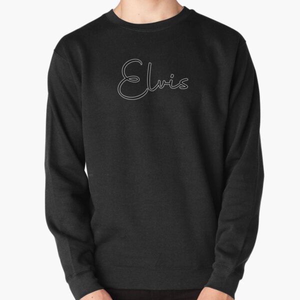 Elvis Cursive Name Label (Black) Pullover Sweatshirt RB0712 product Offical elvis Merch