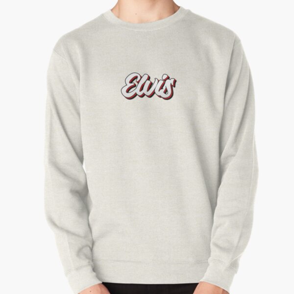Retro Elvis Name Label Pullover Sweatshirt RB0712 product Offical elvis Merch