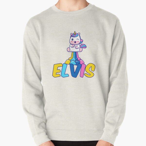 Unicorn Poop Rainbow - Elvis Name Label  Pullover Sweatshirt RB0712 product Offical elvis Merch