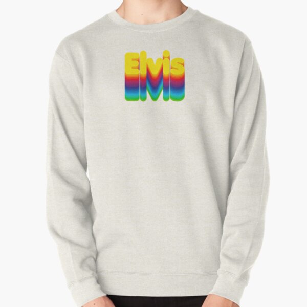 Rainbow Layers Elvis Name Label Pullover Sweatshirt RB0712 product Offical elvis Merch