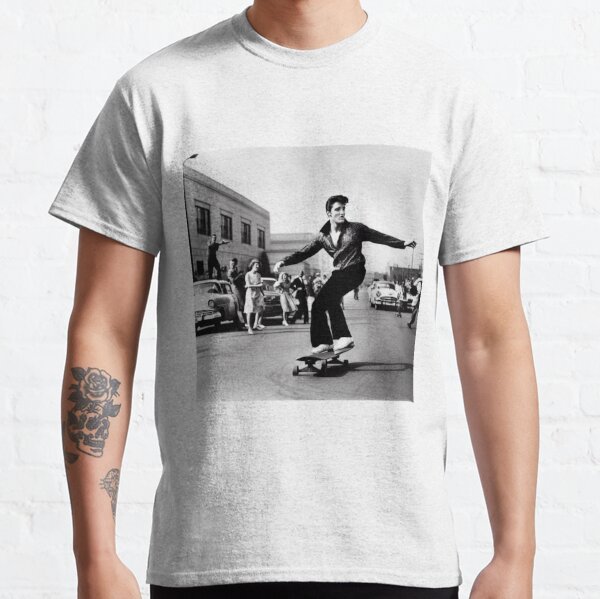 Elvis straight shredding on a skateboard Classic T-Shirt RB0712 product Offical elvis Merch