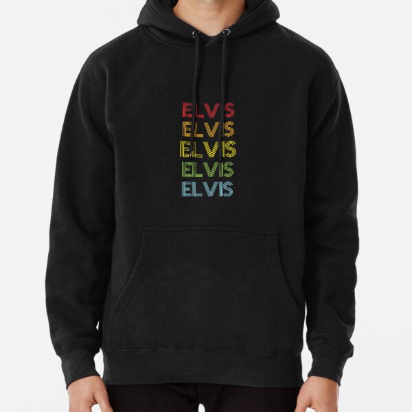 Elvis Name - Multi Colored Custom Name Gift For Elvis Pullover Hoodie RB0712 product Offical elvis Merch