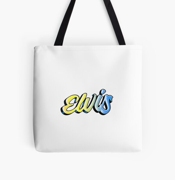 Graffiti Pastel Rainbow Elvis Name Label All Over Print Tote Bag RB0712 product Offical elvis Merch