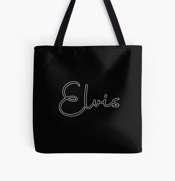 Elvis Cursive Name Label (Black) All Over Print Tote Bag RB0712 product Offical elvis Merch