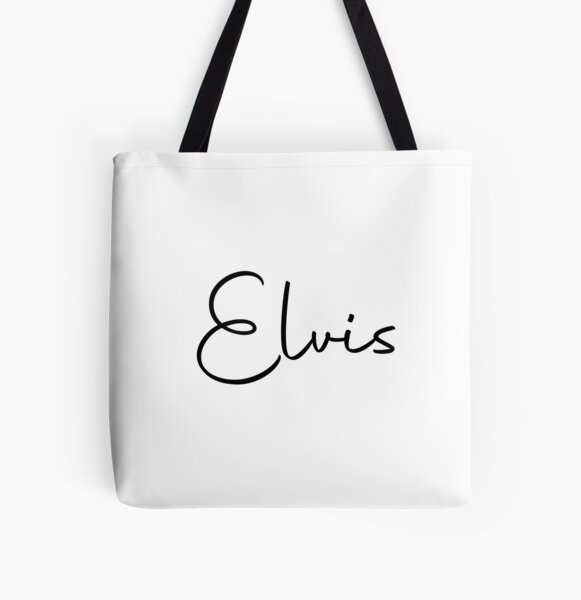 Elvis Cursive Name Label All Over Print Tote Bag RB0712 product Offical elvis Merch