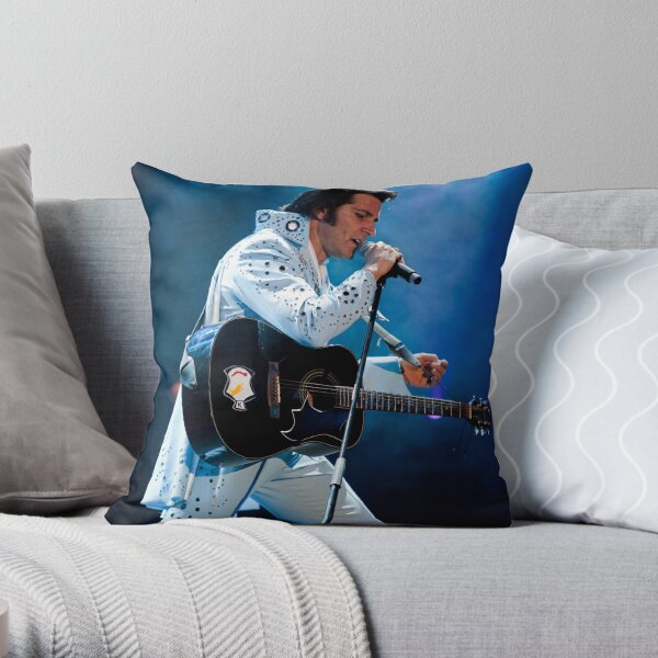 Elvis - The King Throw Pillow RB0712 product Offical elvis Merch