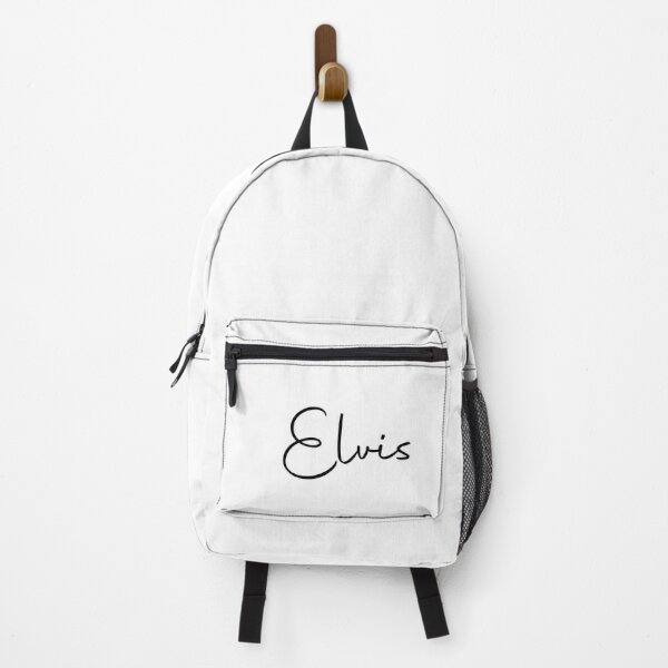 Elvis Cursive Name Label Backpack RB0712 product Offical elvis Merch