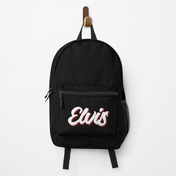 Retro Elvis Name Label (Black) Backpack RB0712 product Offical elvis Merch