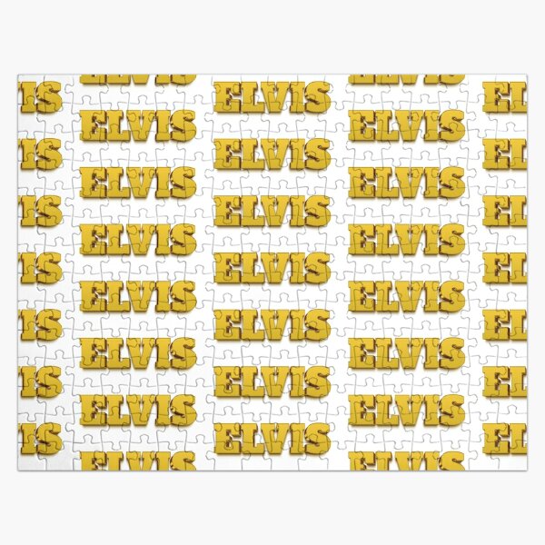 3D Gold Elvis Name Label Jigsaw Puzzle RB0712 product Offical elvis Merch
