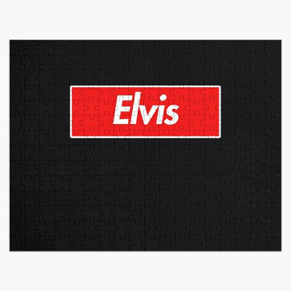 Elvis Name Label - Gift For Male Named Elvis Jigsaw Puzzle RB0712 product Offical elvis Merch