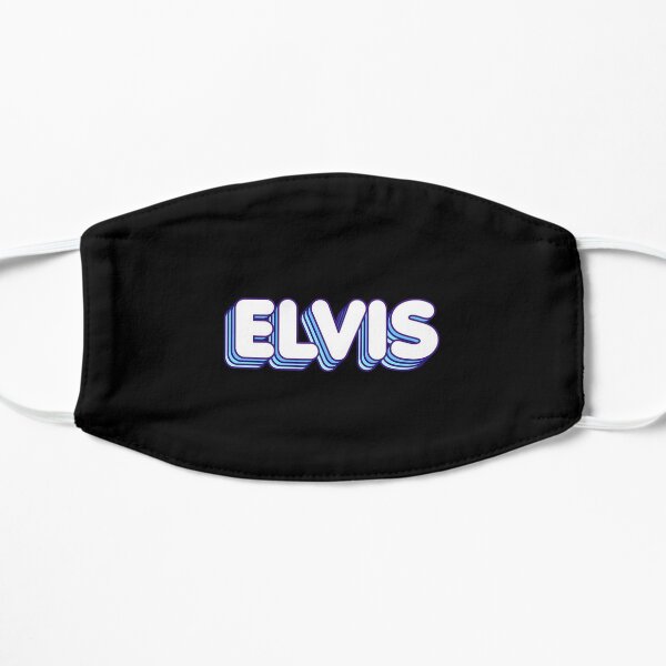 Blue Layers Elvis Name Label (Black) Flat Mask RB0712 product Offical elvis Merch
